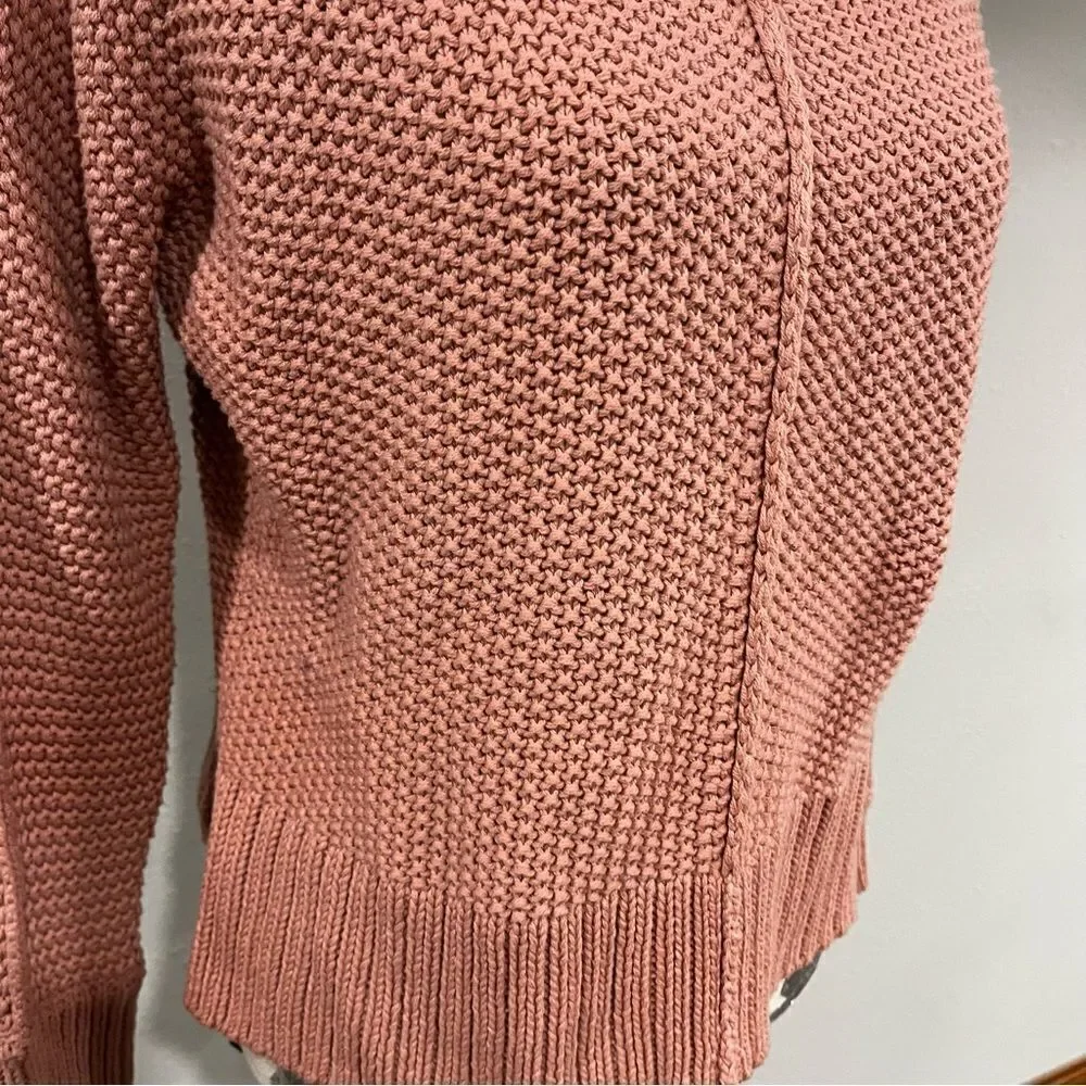 Lucky Brand chunky knit oversized v-neck sweater‎